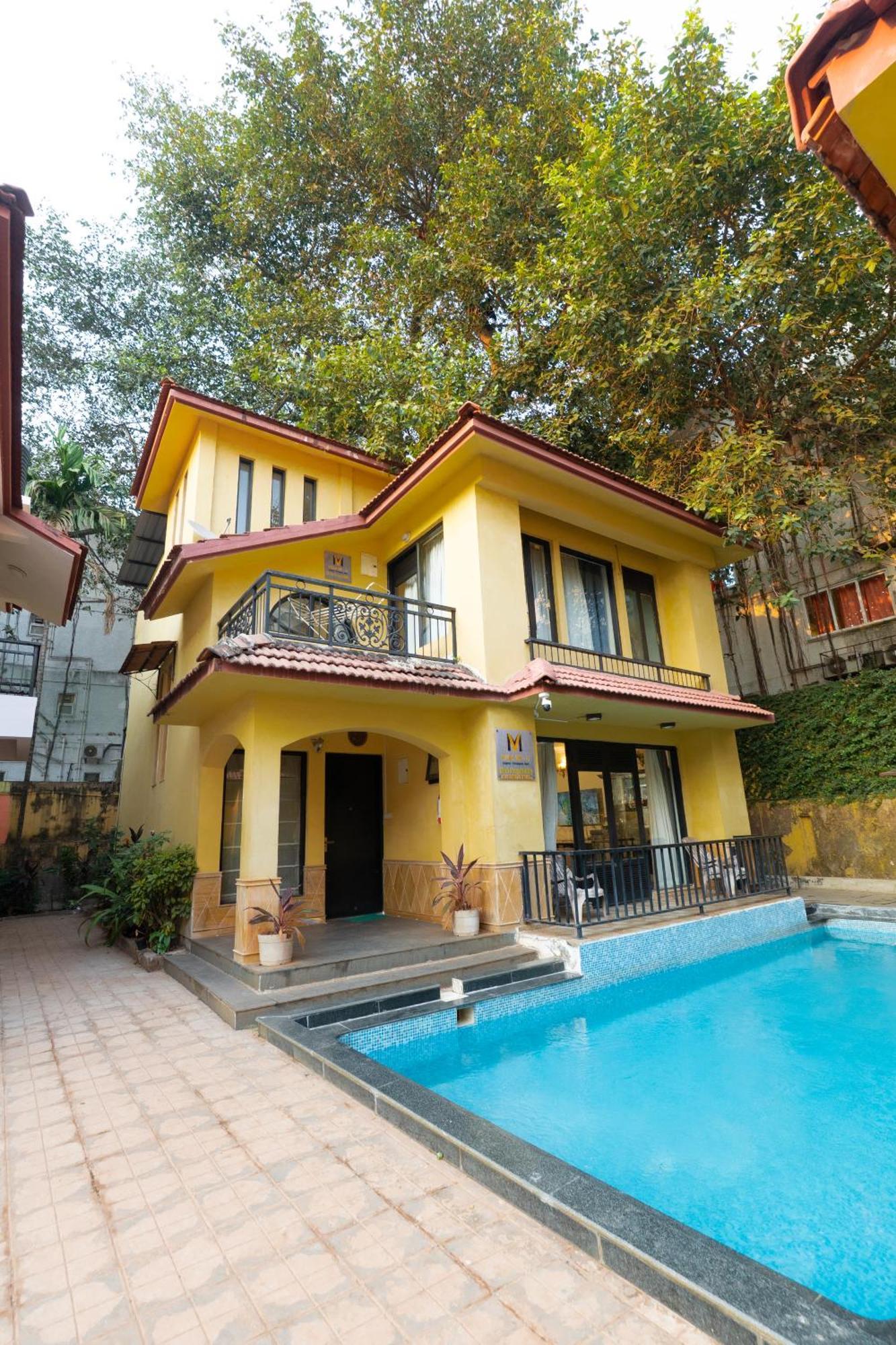 Villa M - Lagoon 4 Calangute 3Bhk Pool Facing, Breakfast Included 果阿旧城 外观 照片